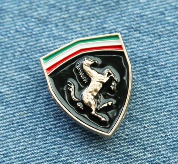 Factory custom cheap high quality enamel metal logo tag with back pins, soft enamel/hard enamel