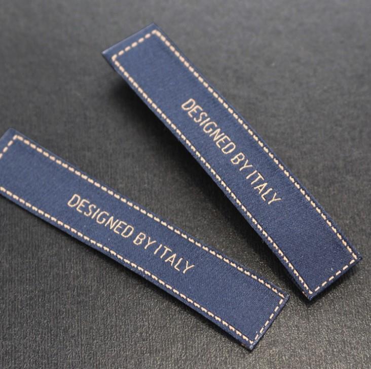 China Wholesale Manufacturer Custom Clothing End Folded Woven Labels With Brand Logo For Main/Neck Label
